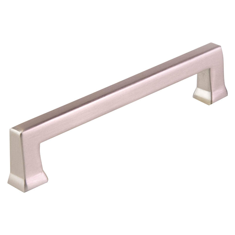 Southern Hills Brushed Nickel Cabinet Handles - 5 Pack - 128mm Screw Spacing - Silver Kitchen Cabinet Pulls - Drawer Pulls - Nickel Cabinet Door Handles - Bathroom Vanity Hardware - SH4075-128-SN-5 5 Inch (128mm)
