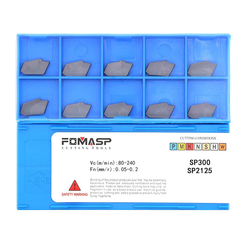 GTN-3 (SP300) CNC Grooving Carbide Inserts Steel Fit for SPB326 Lathe Grooving Cutting Tools 10pcs