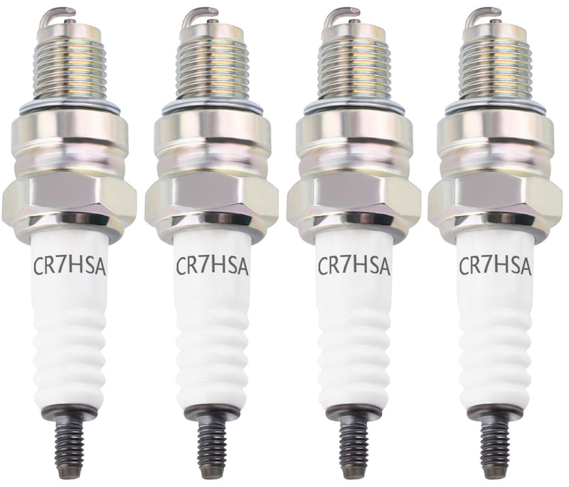 A7RTC CR7HSA Motorcycle Spark Plug A7RC A7TC CR7HSA 4549 Replace for GY6 Engine 50cc 70cc 90cc 100cc 110 125 150cc Motorcycle ATV Quad Scooter Go Kart Moped Chopper Buggy Dirt Racing Bike