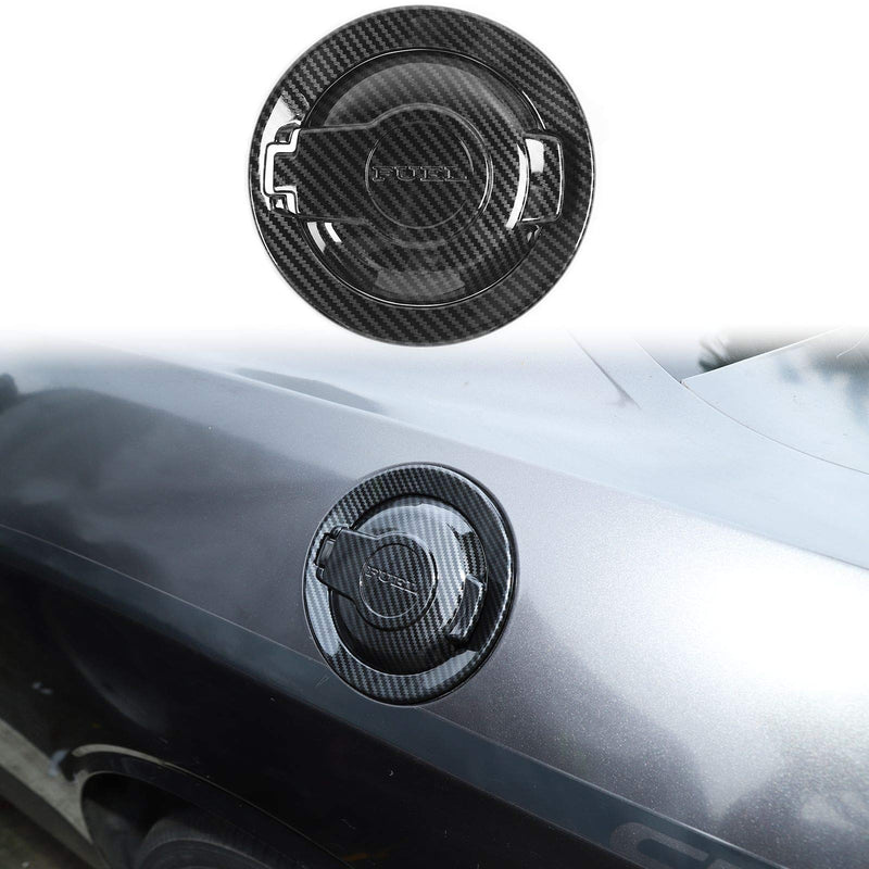 Voodonala for Challenger ABS Carbon Fiber Gas Tank Cap Fuel Filler Tank Cap Petrol Tank Cover Trim for 2009-2026+ Dodge Challenger Exterior Accessories 1pcs ABS