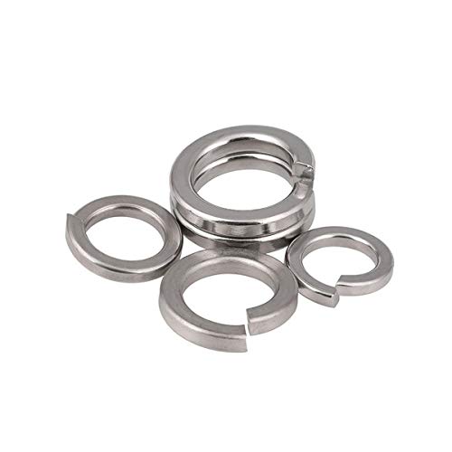 M12 Stainless Steel Spring Lock Washers, 12mm ID, 19mm OD,18-8 (304) Stainless Steel, Split Lock Washers for Screw Bolts 100pcs (M12)