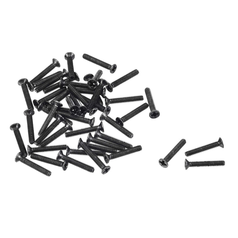 uxcell M2 x 12mm Phillips Screw Fastener Black for Laptop PC TV Fan Switch 150pcs M2x12mm