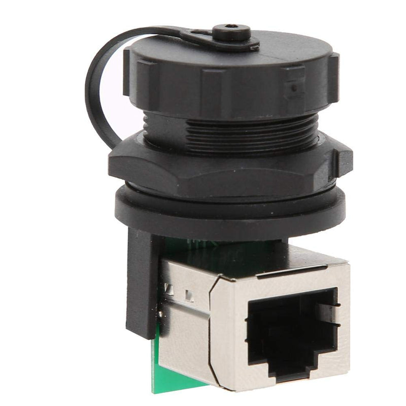 LiebeWH 2Pcs 8 Pin Waterproof Ethernet Coupler 90 Degree RJ45 Adapter Connector for Cat 6 Cables, Compatible with Computer, Router, Modem, Network Switch