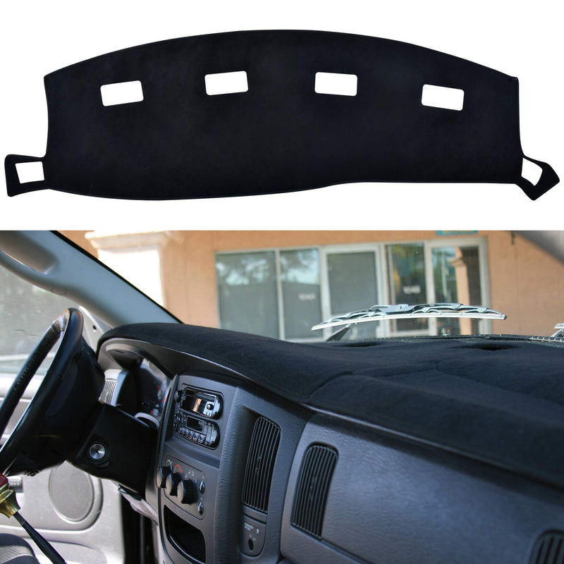 SPEEDWOW Dashboard Dash Board Cover Mat Carpet Compatible with Dodge Ram 1500 2002-2005, Compatible with Dodge Ram 2500/3500 2003-2005 Fit for 2002-2005 Dodge Ram