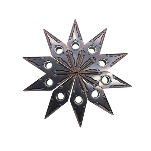GBJ 10pcs Carbide Turning Inserts VNMG331/VNMG160404 for MVJNR MVJNL MVVNN tool holder for machining stainless steel/cast iron