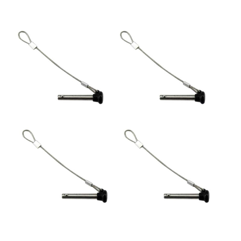Stainless Bimini top Dia 3/16" Pull pins Length 1.5", Usable Length 1", Bimini Top Pin, Marine Hardware Bimini Top Pin, Marine Hardware 4 Pack 4PCS