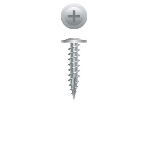 #8 x 1-7/8" Stainless Lath Screws, Modified Truss Head, Phillips, 100 Pack 8 x 1-7/8