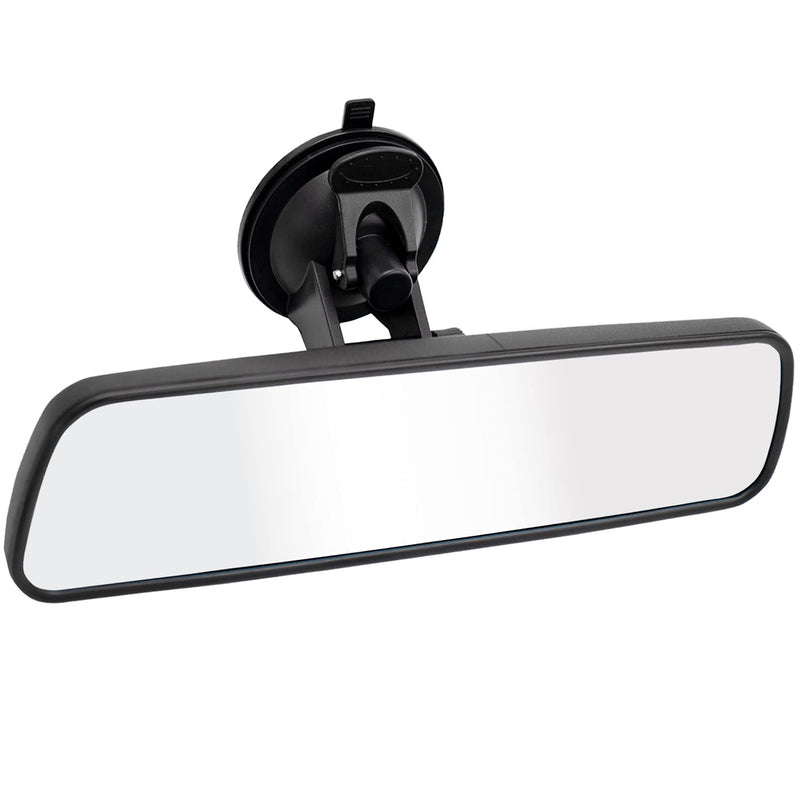 Rear View Mirror,LECAMEBOR Universal Thickened Anti-glare HD Car Interior Rear View Mirror-(With Adjustable Suction Cup) White
