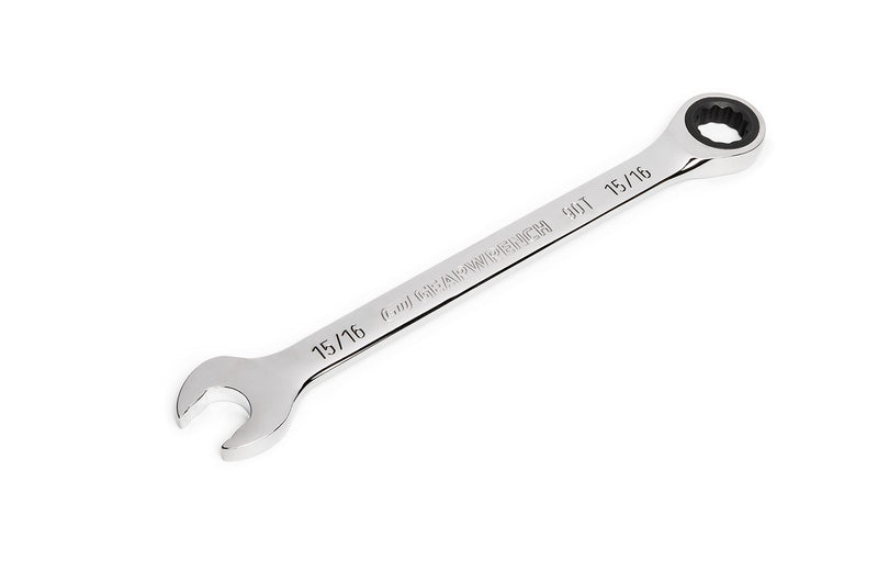 GEARWRENCH 15/16" 4 Degree Swing Arch 12 Point Ratcheting Combination Wrench - 86952 15/16"