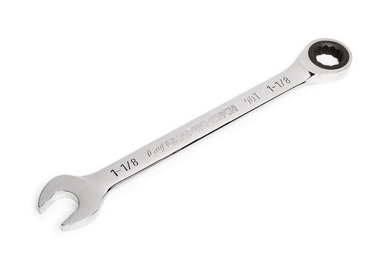 GEARWRENCH 1-1/8" 4 Degree Swing Arch 12 Point Ratcheting Combination Wrench - 86955 1-1/8" (Pack of 1)