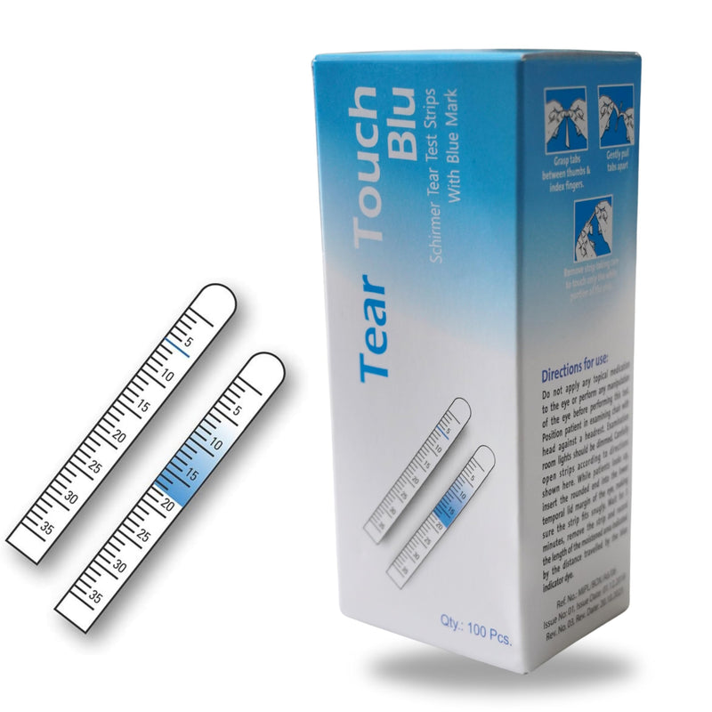 Schirmer Tear Test Strips with Blue Mark 100 Strips (Sterile)