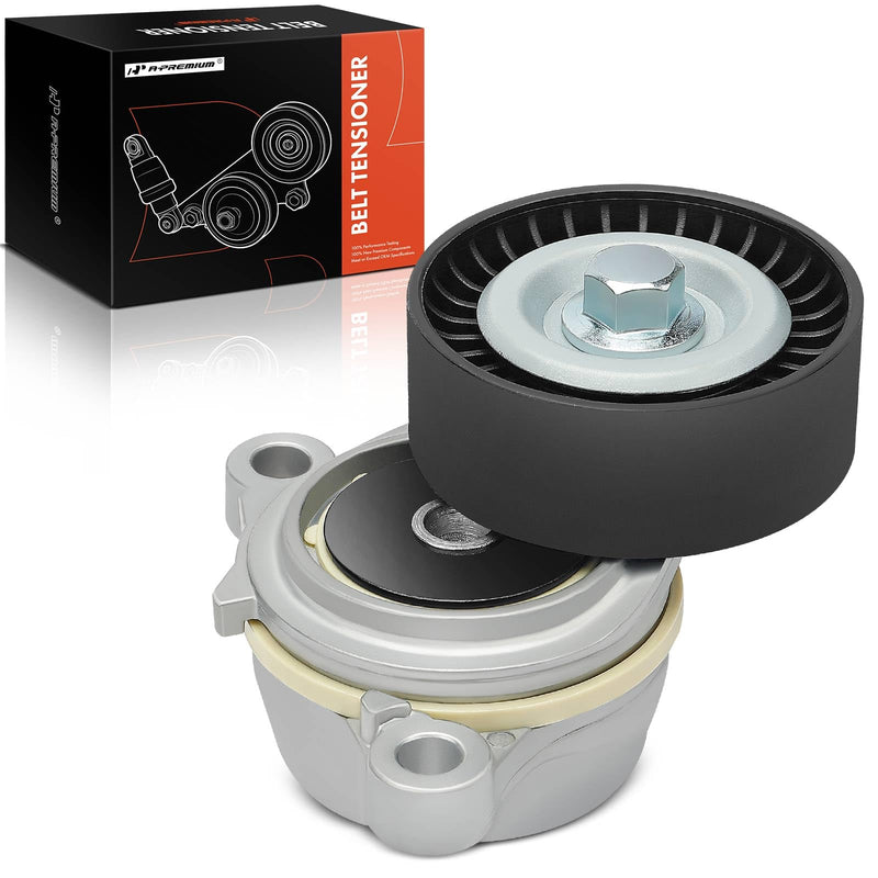 A-Premium Belt Tensioner Assembly with Pulley Compatible with Ford Expedition 2015-2017, F-150, Mustang 2011-2017, Transit-150, Transit-250, Transit-350 & Lincoln Navigator, Replace# 3R3E6B209EE