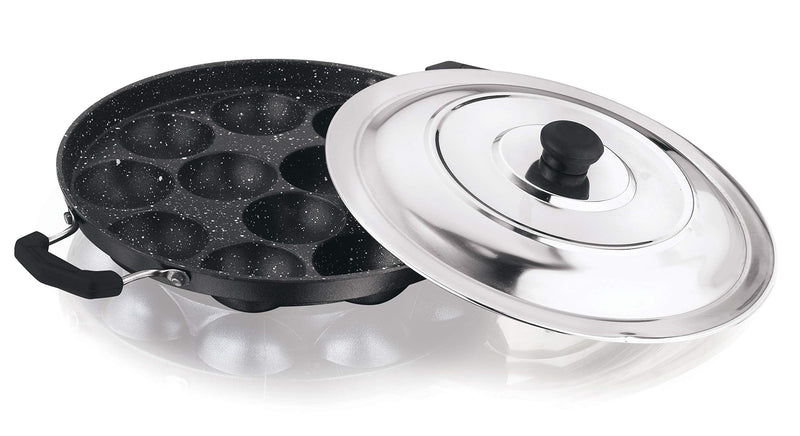 Vinod Paniyarakkal For Cooking Paniyaram 23cm with SS Lid