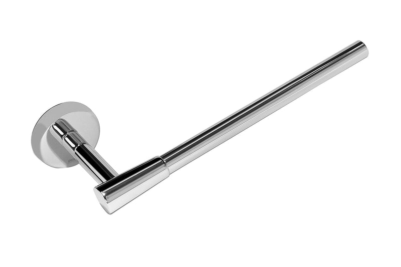 HELVEX Deco Collection Small Towel Bar Bathroom Accessory, Bathroom Towel Holder Bathroom Hardware, Polished Chrome Finish UDC-09-PC Silver Small Towel Bar - Deco Collection