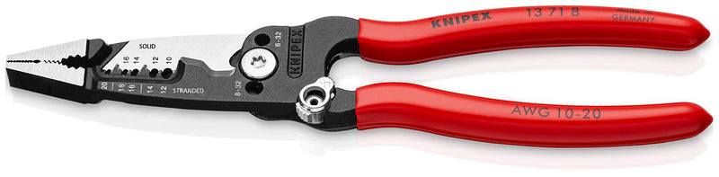 KNIPEX Tools 13 71 8 Forged Wire Stripper, 8-Inch 8 inches (Pack of 1) Standard Grip