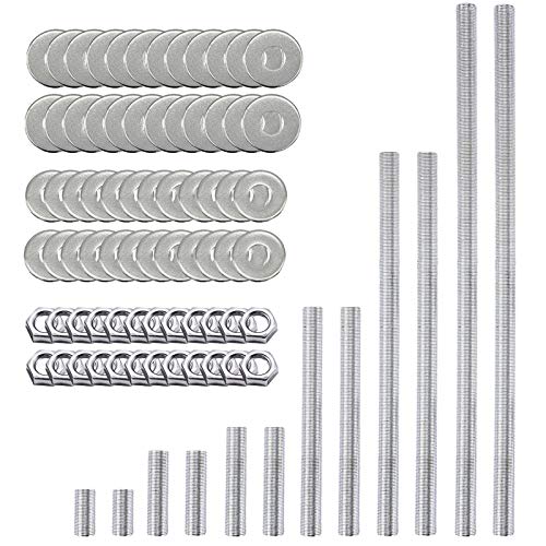 ECUDIS All Thread Pipe Lamp Rod, Lamp Repair Hardware Assortment