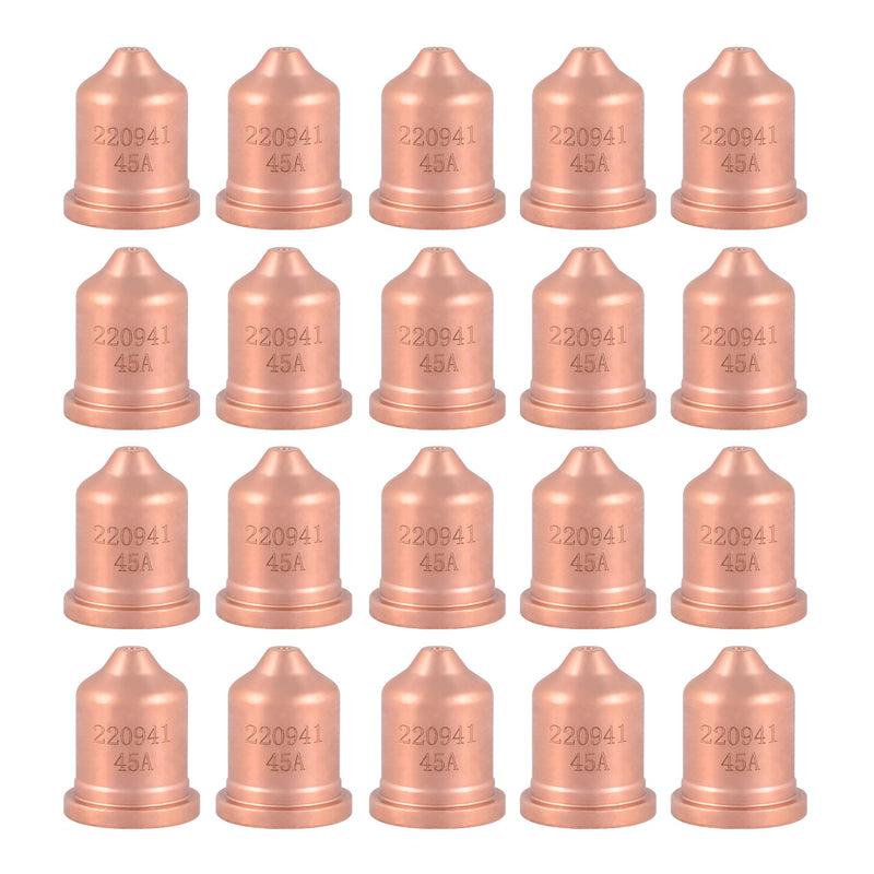 220941 45A Nozzle Tips, 20Pack, Fit for PMX 45XP/65/85/105 Plasma Cutting Torch Consumable 220941 20Pcs