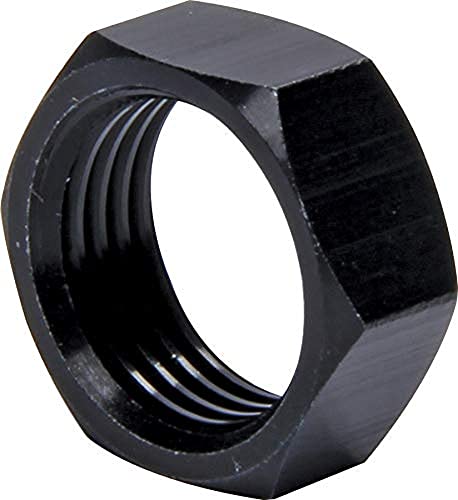 Jam Nut, 5/8-18 in Right Hand Thread, 1/4 in Thick, Aluminum, Black Anodize- Set of 10