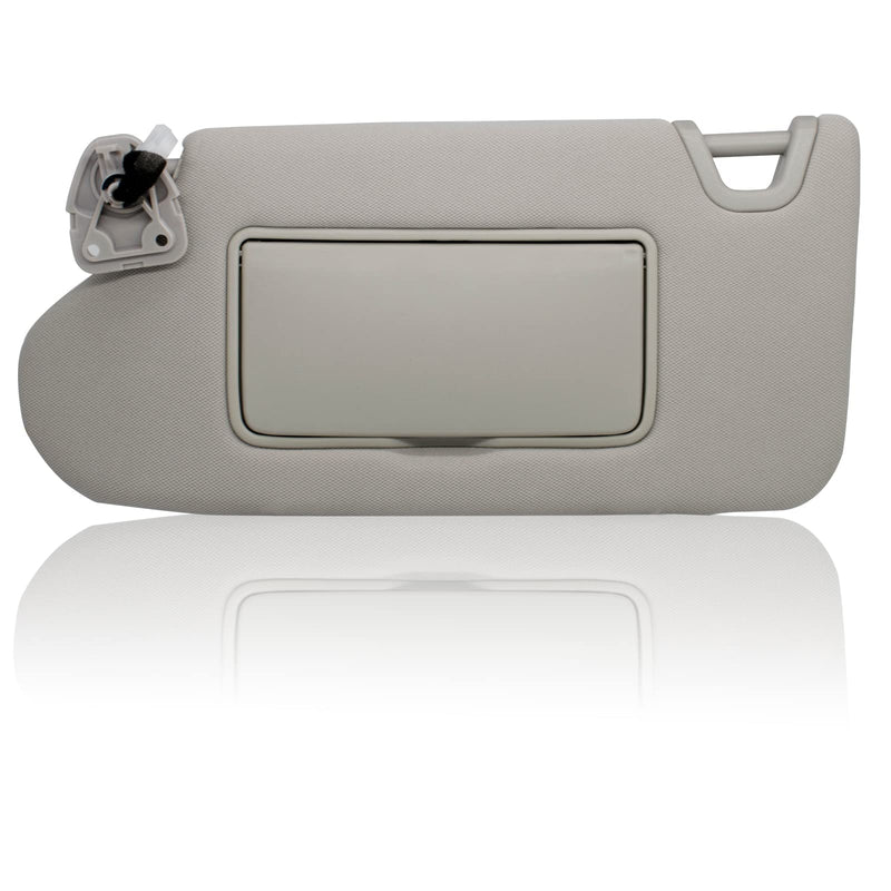 NHILES Left Driver Side Sun Visor Compatible with Nissan Altima 2013 2014 2015 2016 2017 2018 with Light, Without Sunroof 96401-3TA2A Color Gray Left Gray
