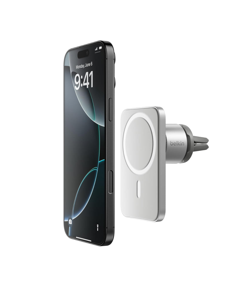 Belkin Magnetic Vent Mount Pro, MagSafe-Compatible Phone Holder for iPhone | Car phone mount, iPhone 17/16/15, Pixel 10 compatible, air vent mount, hands-free driving, road trips New