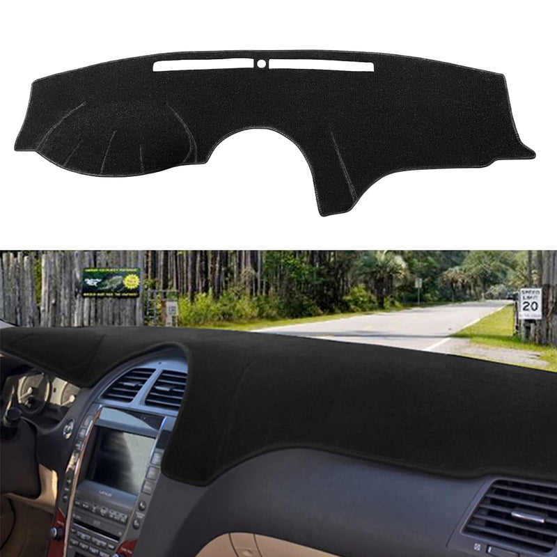 Dash Cover Mat Custom Fit for Lexus ES350 2007-2012, Dashboard Cover Pad Carpet Protector (Black) F117 07-12 Lexus ES350 Black
