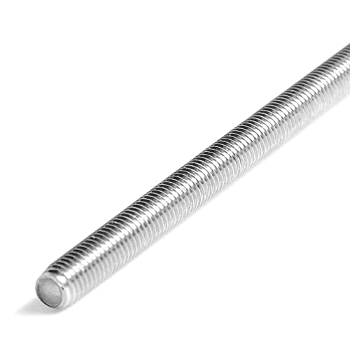 Feelers 304 Stainless Steel M20-2.5 Fully All Threaded Rod, Long Threaded Screw, Right Hand Threads, 250mm Length M20x250mm(1Pcs)
