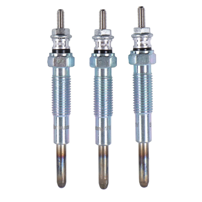 ZTUOAUMA 3X Glow Plugs SBA185366060 SBA185366190 Compatible with Ford 1100 1110 1200 1210 1300 1310 1510 1710 1900 1910 2110 New Holland 1630 1715 1720 1725 1925 LX465 LX485 LX565 LX665 3PCS
