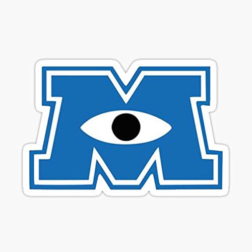 Monsters Inc Logo Sticker - Graphic for Auto, Wall, Laptop, Cell, Truck - Windows, Cars