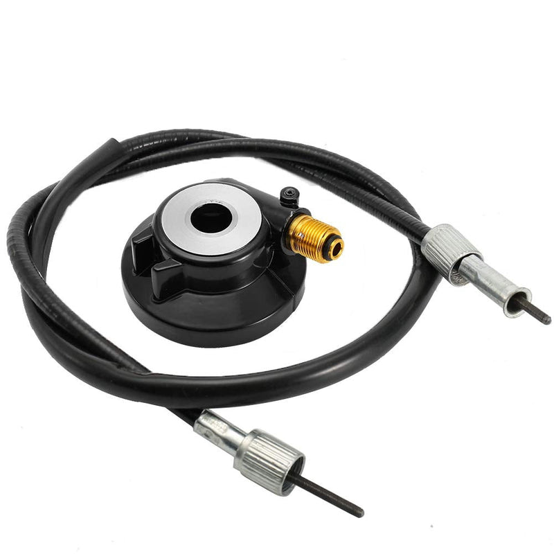 Speedometer Drive Gear,12Mm Speedometer Drive Gear with Cable Gy6 Scooter Parts Drive Gear Speedometer Drive 1971 Super Speedometer Cable Front Suspension for Chinese Scoote