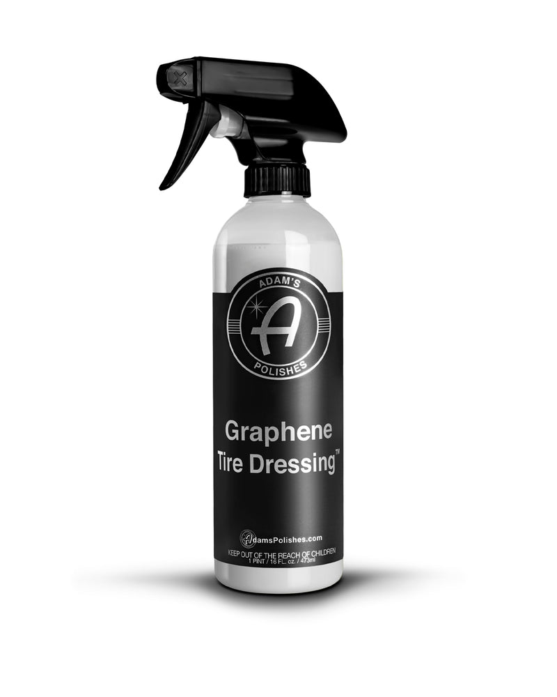 Adam's Polishes Graphene Tire Dressing - Deep Black Finish W/Graphene Non Greasy Car Detailing | Use W/Tire Applicator After Tire Cleaner & Wheel Cleaner | Ceramic Coating Like Tire Protection (16oz) 16 fl. oz