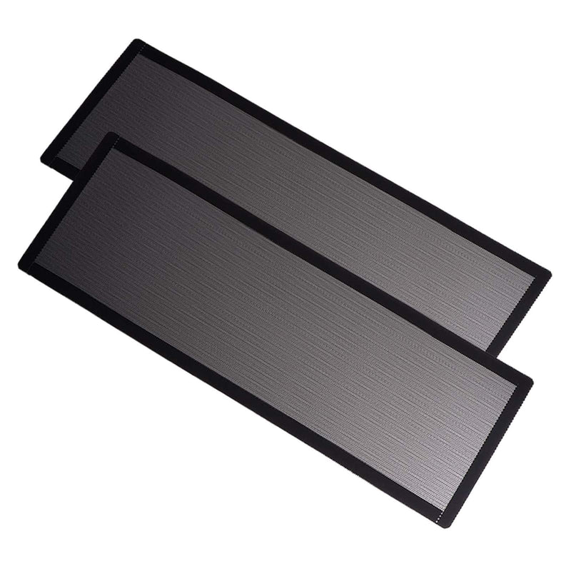 360mm 120mm x 2 PC Fan Dust Mesh Filter 4.72inch PVC Computer PC Case Dust Proof Filter Cover Magnetic Black 2-Pack