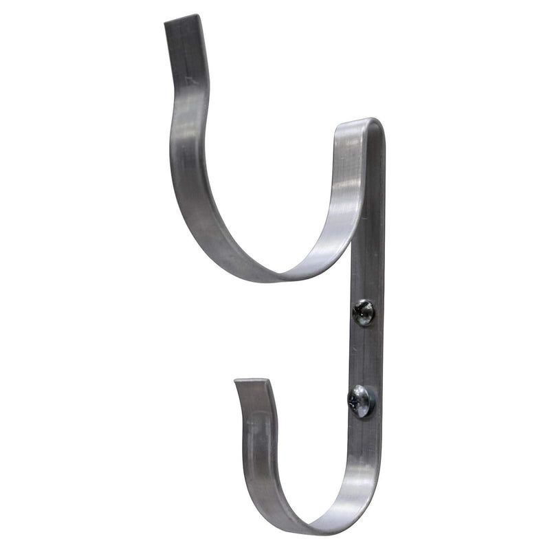 Kemp USA Aluminum Ring Buoy J-Hook Mounting Bracket Wall Hanger for Lifesaving Ring Buoys & Throw Ropes Corrosion-Resistant Marine Dock Pool Safety Storage