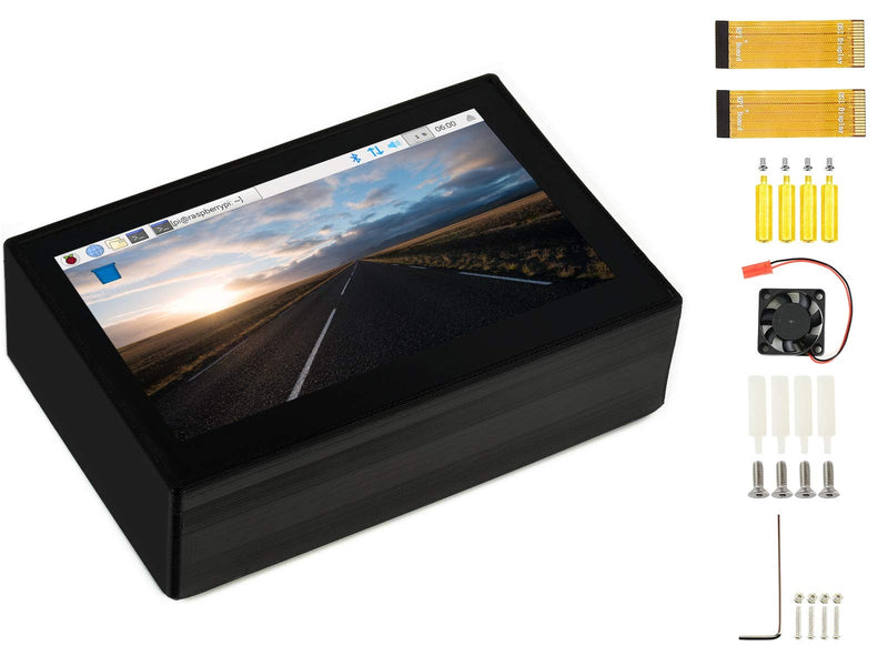 waveshare 4.3inch DSI LCD Capacitive Touch Display with Protection Case for Raspberry Pi 4 B,800×480 Resolution IPS Screen Wide Angle,MIPI DSI Interface
