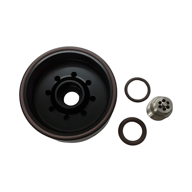 iFJF 1R-0750 Fuel Filter Aluminum Refit Head Replacement for Duramax 6.6L 2001-2016 Chevy Silverado/GMC Sierra LB7/LLY/LBZ/LMM/LML Diesel Engine Catepillar Fuel Filter with Upgraded Bolt