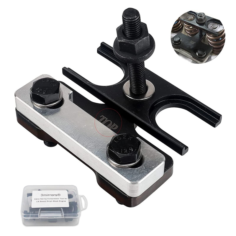 Upgrade 67605 Valve Spring Compressor Tool Higher Nut Compatible with 4.8 5.3 5.7 6.0 6.2 LS1 LS2 LS3 LS6 Chevy LSX Camaro, Corvette, Trans am, GTO, G8, CTS V, GM Trucks, w/T Mark& Storage Box