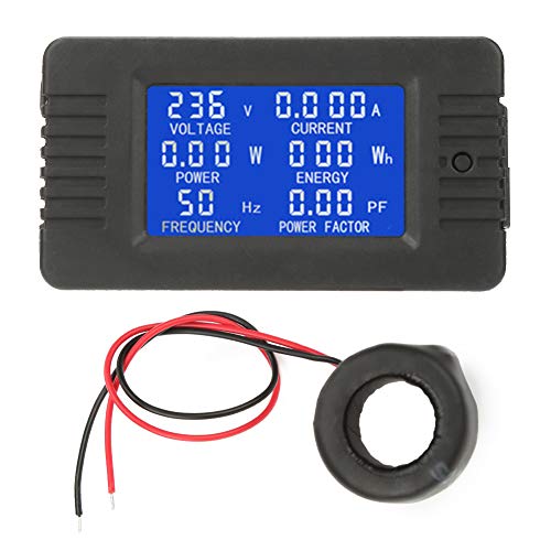 Oumefar PZEM-022 LCD Digital Display Power Energy Panel Digital AC KWh Tester Volt Amp Meter with Closed Type CT 100A for Industry