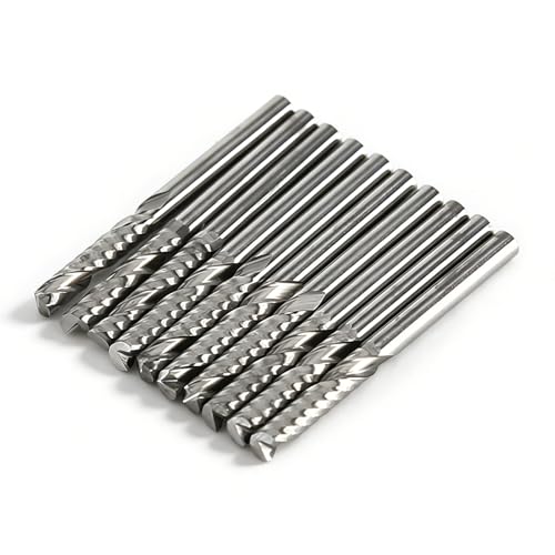 Single Flute End Mill Bits 1 8in Shank 22mm Tungsten