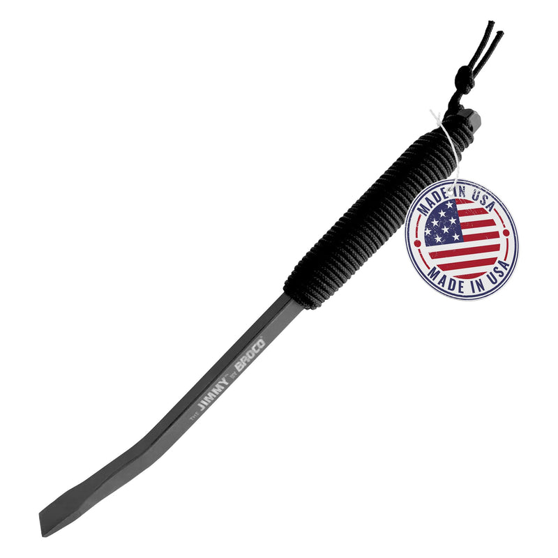 Broco Jimmy Tactical Pry Bar, EDC, Rescue & Breaching Tool, Durable Steel, Comfort Grip, Nail Puller Tool, Crowbar, 10.5inch Prybar