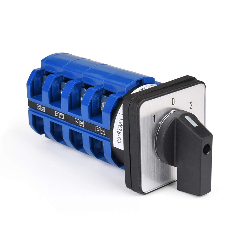 APIELE Changeover Selector Switch 63A 3 Position 16 Terminals Poles 440V Universal Rotary Cam Selector