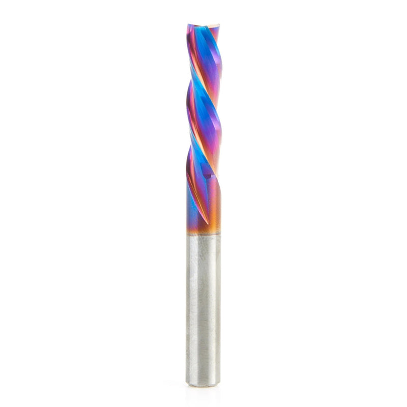 Amana Tool Spektra Extreme Tool Life Solid Carbide CNC Down-Cut Spiral Plunge Router Bit, 46054-K, 1/4 Dia x 1 CH x 1/4 SHK 2-1/2 Inch Long 3 Flute