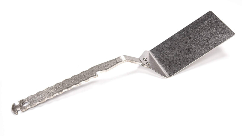 Spatula - Burger Flipper, Grilling Tool, Grate lifter, Bottle opener - Made in USA