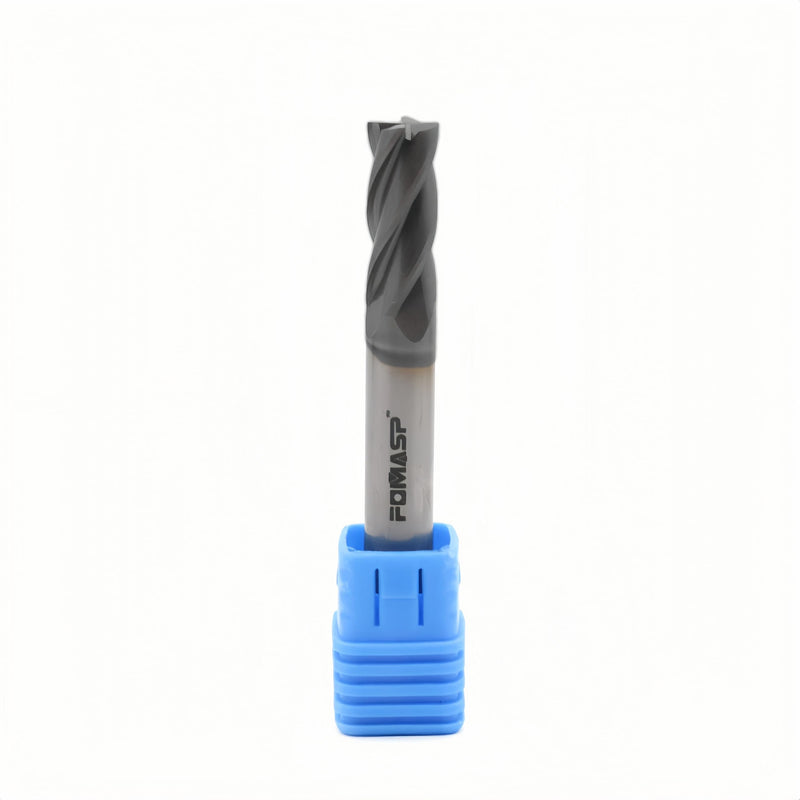 Carbide Square End Mill - Micro Grain Carbide End Mill for Alloy Steels/Hardened Steels - 4 Flute - (1 Piece, 3/8") 3/8 in