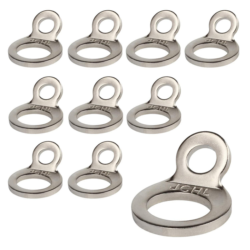  [AUSTRALIA] - Stainless Steel Tie-Down Anchors Hooks Multi-Purpose Dirt Bike Tie Down Strap Rings for Motorcycle Dirtbike ATV Trailer Truck Rosa-Gold (10-Pack) 10-Pack