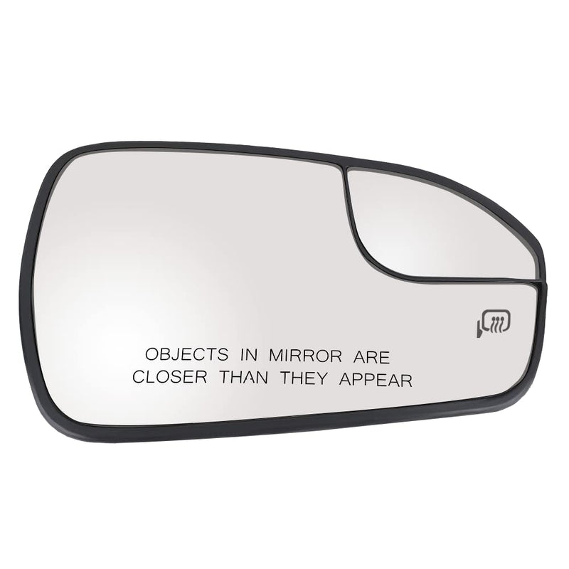 Passenger Right Side Heated Mirror Glass Replacement for 2013 2014 2015 2016 2017 2018 2019 2020 Ford Fusion - Exterior Side View Convex Mirror with Blind Spot, Replace DS7Z17K707B Passenger Side(Right)