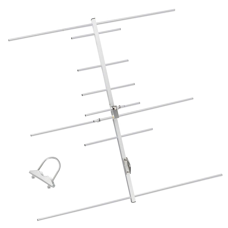 TWAYRDIO Yagi Ham Radio Antenna,Dual Band 2m 70cm VHF UHF Yagi,High Gain 8 Elements GMRS Vertical Base Antenna for Repeater System,HT Scanner,Satellite Work VHF/UHF Dual band