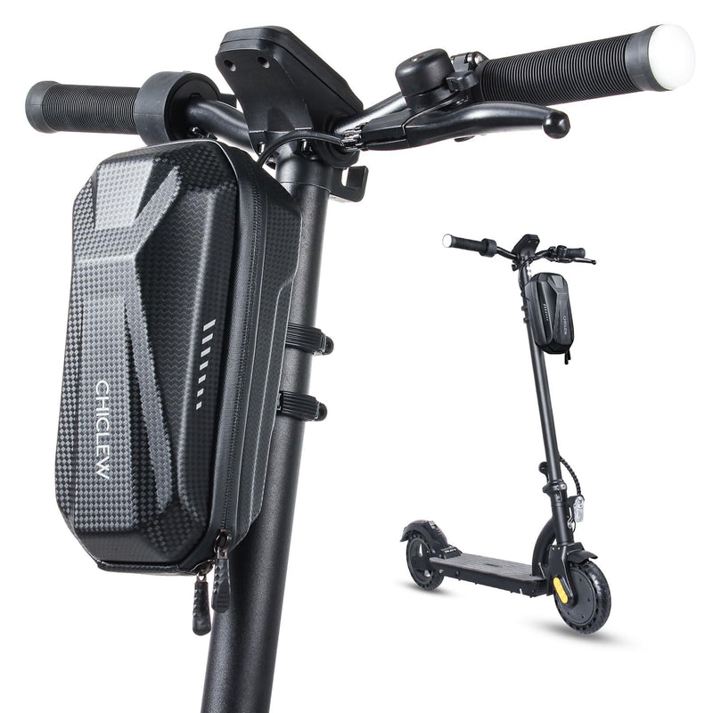 Portable Electric Scooter Bag, Quick Release Scooter Storage Bag with 2L/3L Large Capacity, Waterproof Front Handlebar Bag for Carrying Phone, Wallet, Tools Black