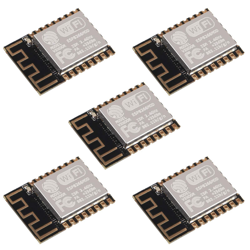 ESP8266 ESP-12F WiFi Serial Module Microcontroller 802.11N Module Wireless Transceiver Remote Port Network Development Board for Arduino NodeMCU MicroPython (ESP-12F)