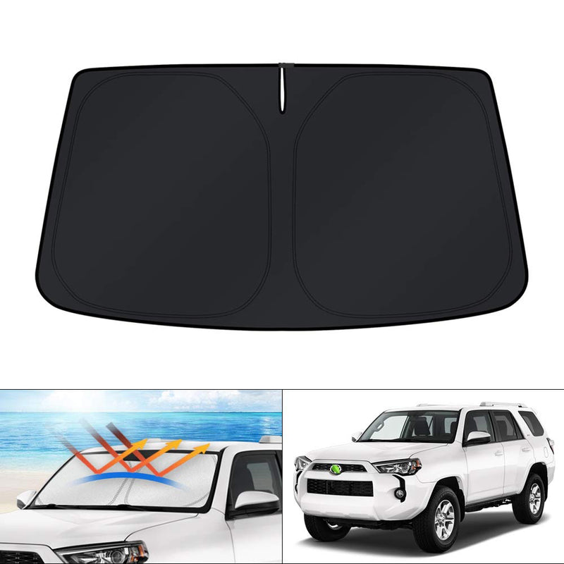 KUST Windshield Sun Shade Custom Fit for Toyota 4Runner 2010-2023 2024 2025 Accessories Sunshade Foldable Sun Protector Block UV Rays Keep Car Cooler For | Toyota 4Runner 2010-2025