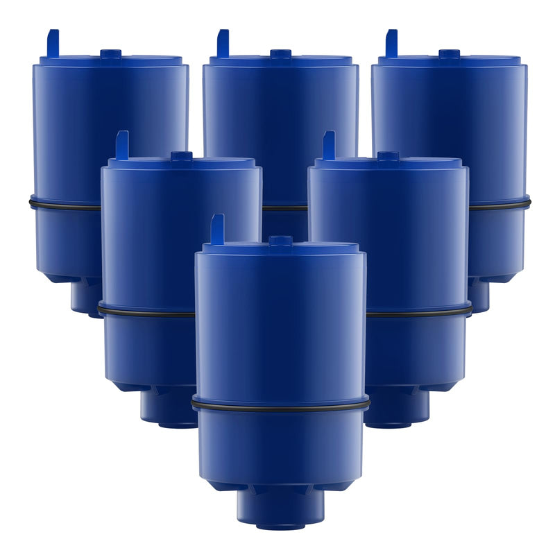 GLACIER FRESH NSF Certified Water Filter - Compatible with PUR Filters RF9999 and RF-3375 - Replacement Faucet for All PUR Systems - 6 Pack 1.5"W x 8.4"L (6 Pack)