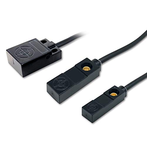 Taidacent 12~24VDC Proximity Sensor 3 Wires Metal Proximity Sensor Thin Flat Inductive Limit Switch (NPN Normally Open, F15) NPN Normally Open